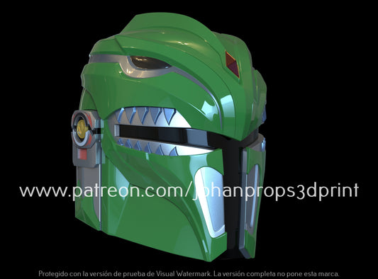Green Rangolorian Helmet YET TO BE PRINTED